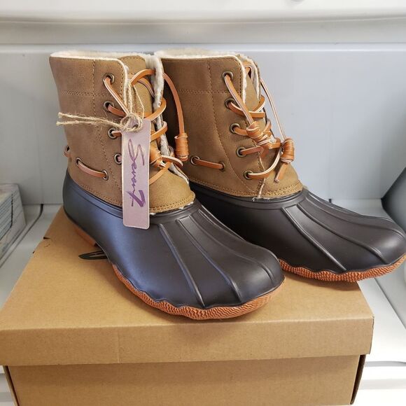 Seven7 Womens Hollis Duckboot Chocolate Size 7 - Picture 4 of 10